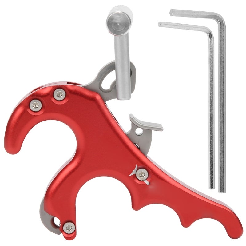 CUPID Metal Bow Release Aluminum Alloy CNC Machining Superior Hand Feeling Stable Durable - Roller Frosted Non-Slip Trigger Fine-Tune Angle Sensitive Stainless Steel Caliper for Archery Practice - Image 1