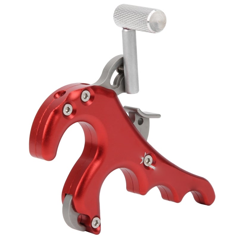 CUPID Metal Bow Release Aluminum Alloy CNC Machining Superior Hand Feeling Stable Durable - Roller Frosted Non-Slip Trigger Fine-Tune Angle Sensitive Stainless Steel Caliper for Archery Practice - Image 2