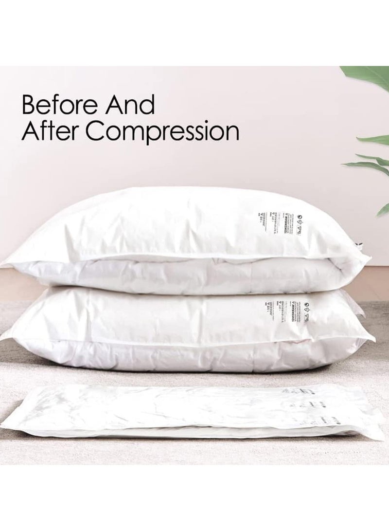 Vacuum Seal Storage Bags, 10 Pack Reusable Compression Bags(2 Jumbo + 2 Large + 2 Medium + 4 Small), Premium Vacuum Storage Bags with Electric Pump for Bedding, Clothes, Curtains, Pillows  - Image 3