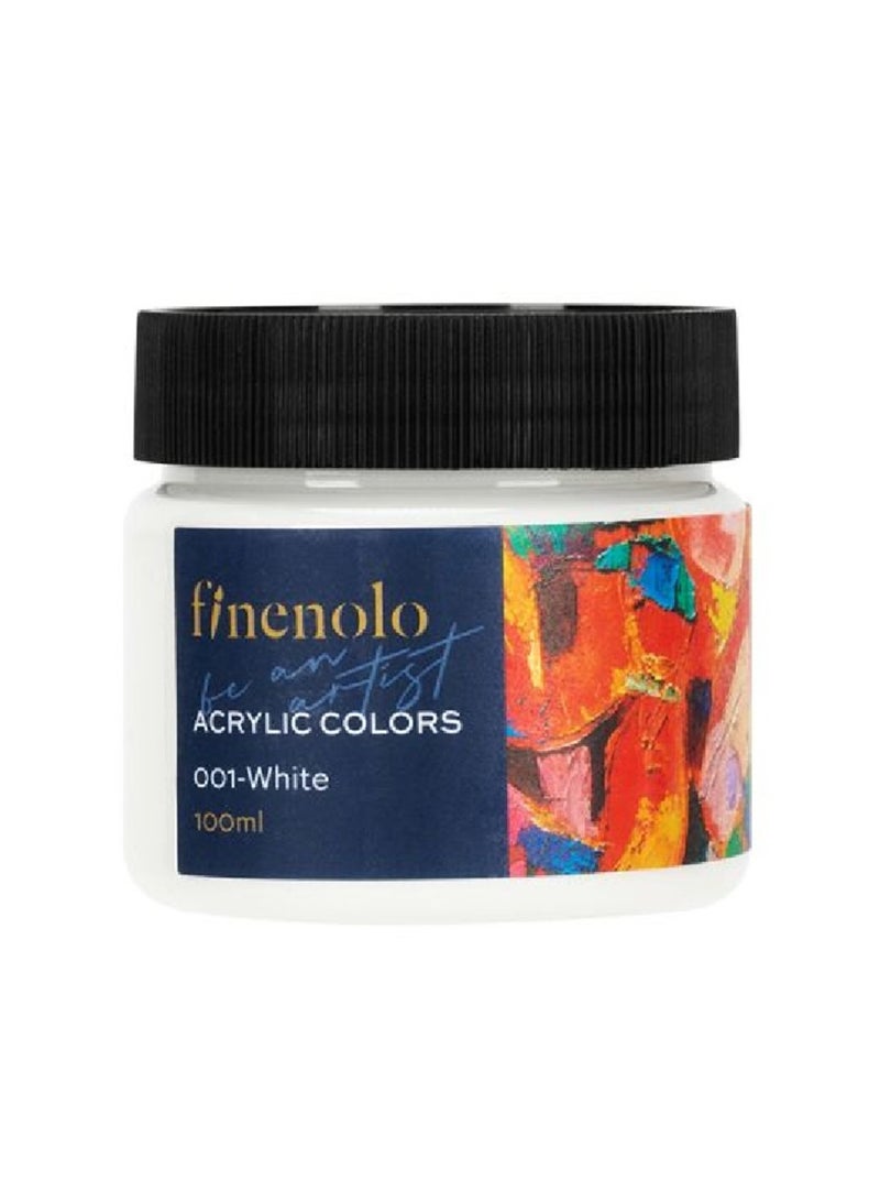 Deli Finenolo Acrylic Color 100ml Content White - Image 1