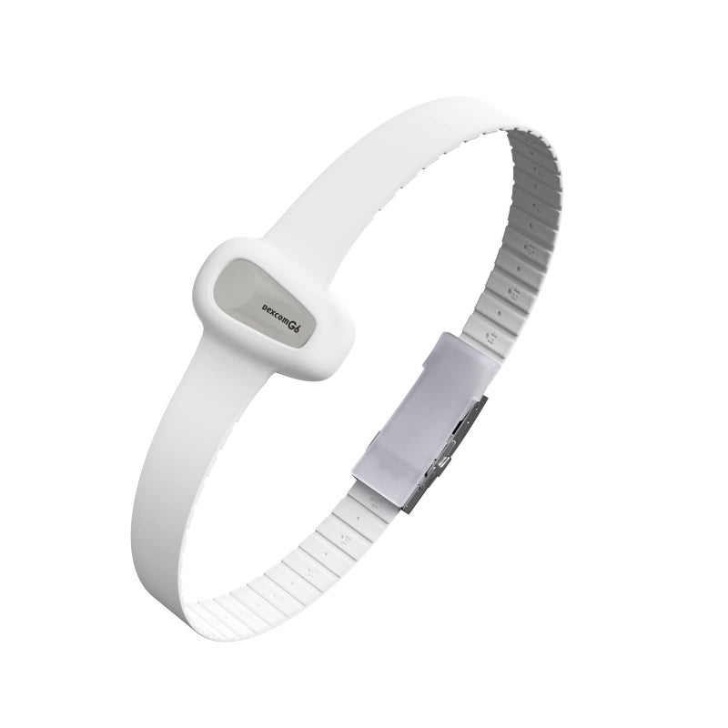 Divoti Badge Sensor Cover Compatible for Dexcom G6 Adjustable Trim to Fit Securely Protect and Quickly PutonTakeOffNo More Extra Irritating Adhesive Patches White