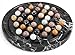 RADICALn Marble Solitaire Game 10 Inch Black Handmade Peg Solitaire Board Game with Marbles Classic Marble Puzzle Game for Adults Modern Tabletop Brain Teaser - Image 2