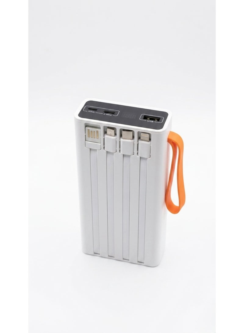 CALUS PW-200 20000mAh Power Bank with 5W Wireless Charging & 4 Built-in Cables - Image 5
