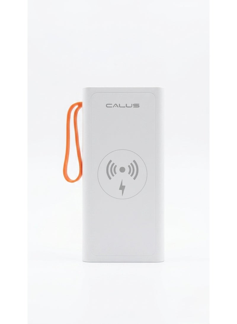 CALUS PW-200 20000mAh Power Bank with 5W Wireless Charging & 4 Built-in Cables - Image 2