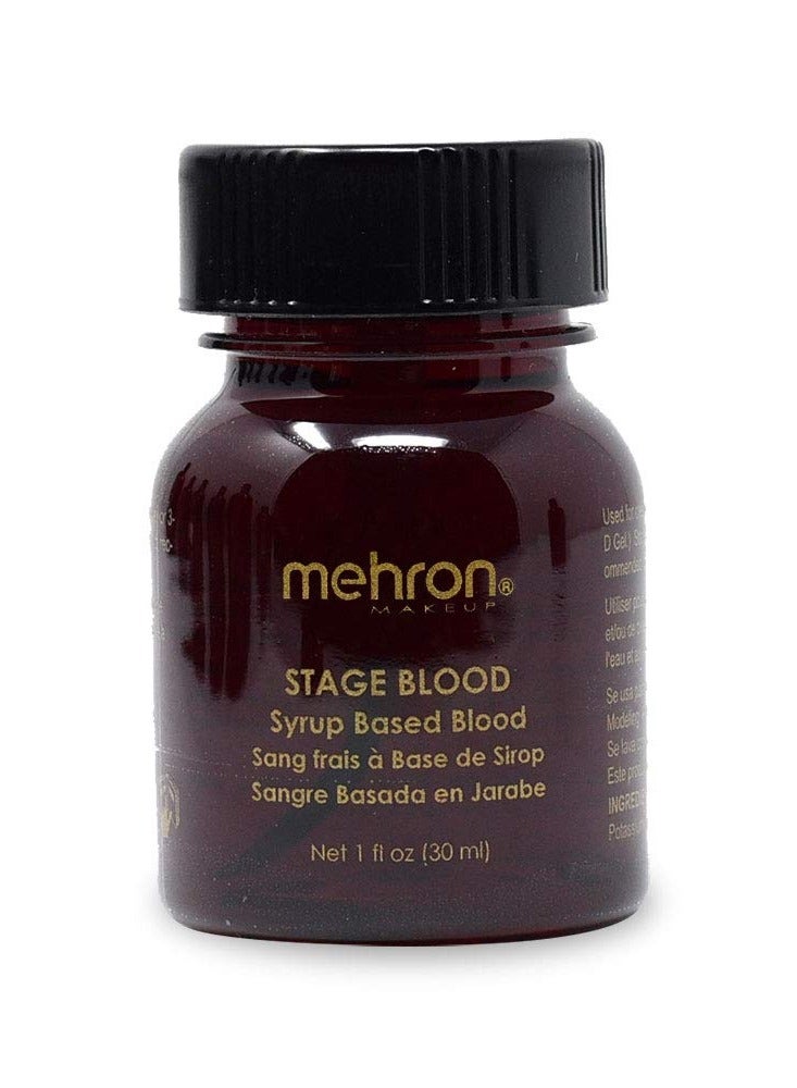 mehron مكياج مهرون للمسرح والدم | مكياج الدم المزيف الصالح للأكل للمسرح والأزياء التنكرية (1 أونصة) (شرياني لامع) - Image 1