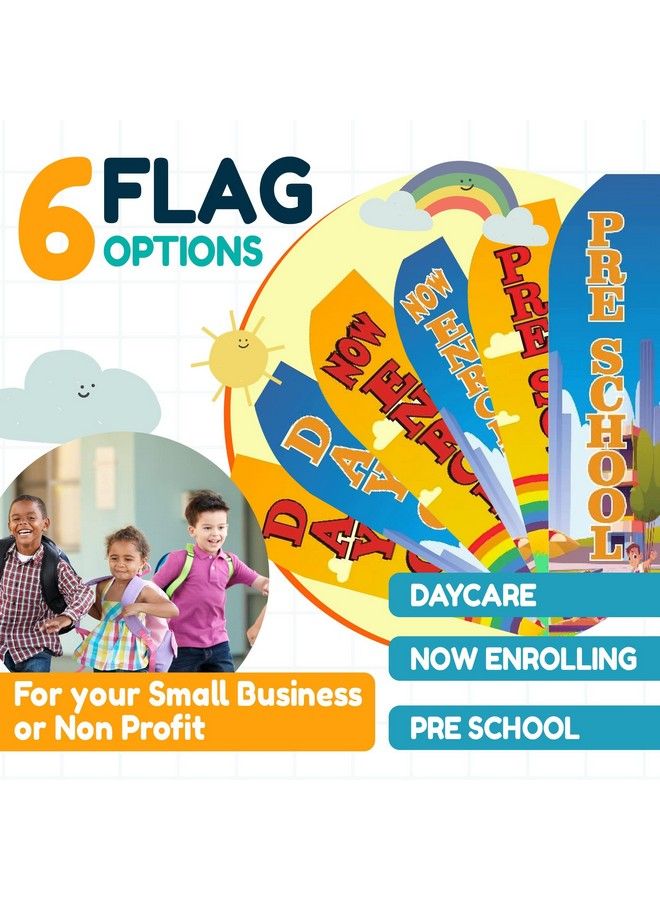OnPoint Wares Now Enrolling Flag Only Red Lettering Without Poles  - Image 5