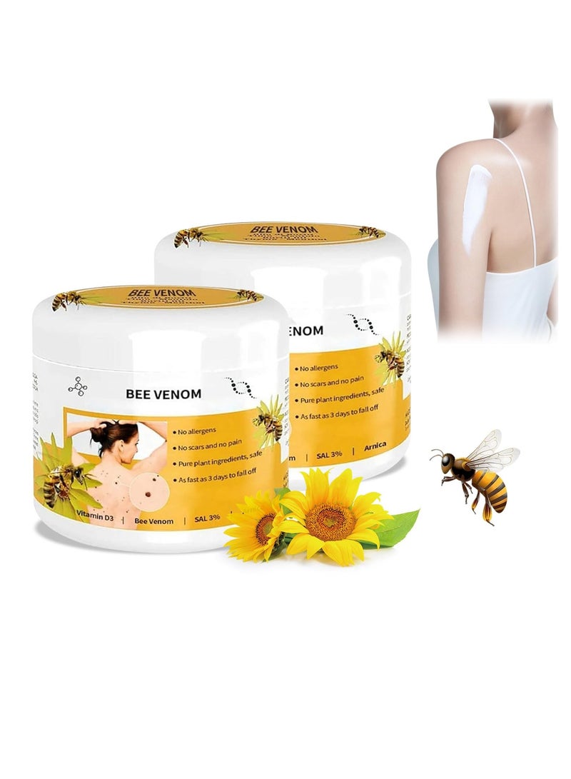 Bee Venom Repair Cream, 2 pcs Hydrating Moisturizing Cream, Women’s Anti-Blemishes All Skin Types Propolis Professional Gel - Image 1