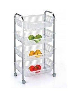 Reko Baskets Storage Bins for Food, Snacks, Bottles, Toys, Toiletries, Market Baskets Storage Stainless Still 