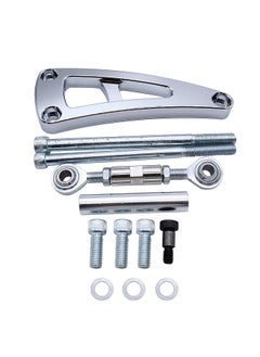 Long Water Pump Alternator Bracket Kit Chrome Electroplating Replacement for Chevy 454 Big Block BBC LWP