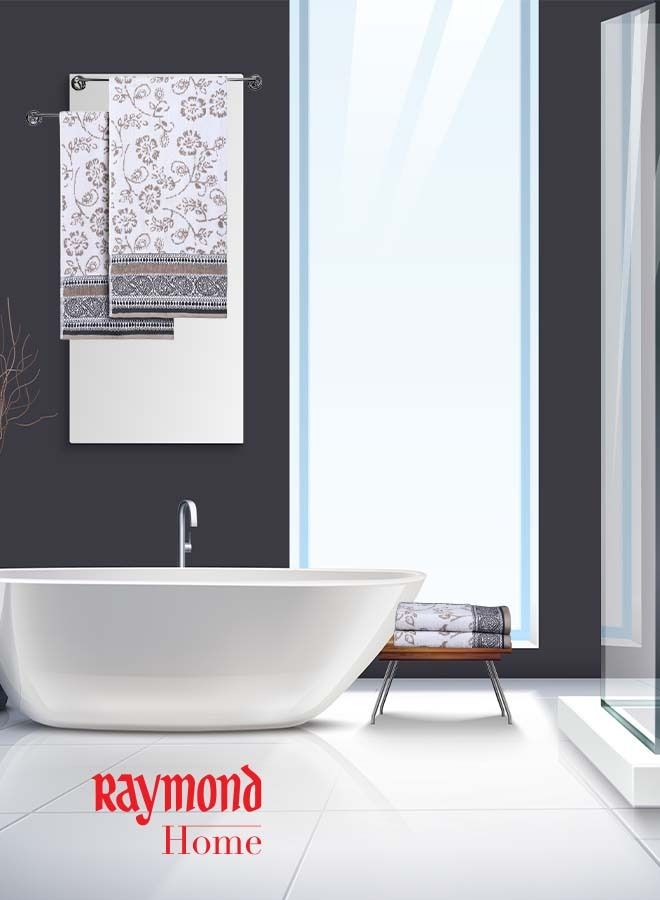 Raymond Home Towel Gift Sets 550 GSM 2 Bath & 2 Hand Towels Super Soft  Pure Cotton (75 x 150 cm(2) + 40 x 60 cm (2)) Towel - Image 2