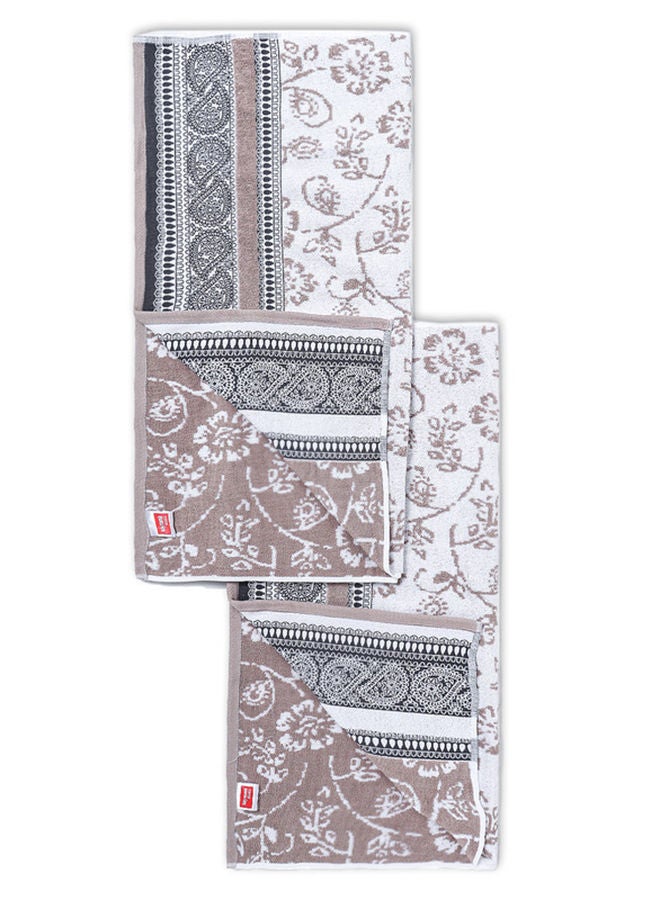 Raymond Home Towel Gift Sets 550 GSM 2 Bath & 2 Hand Towels Super Soft  Pure Cotton (75 x 150 cm(2) + 40 x 60 cm (2)) Towel - Image 5