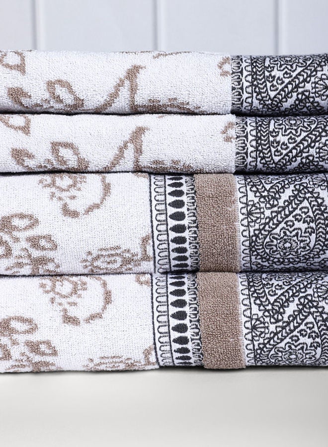 Raymond Home Towel Gift Sets 550 GSM 2 Bath & 2 Hand Towels Super Soft  Pure Cotton (75 x 150 cm(2) + 40 x 60 cm (2)) Towel - Image 4