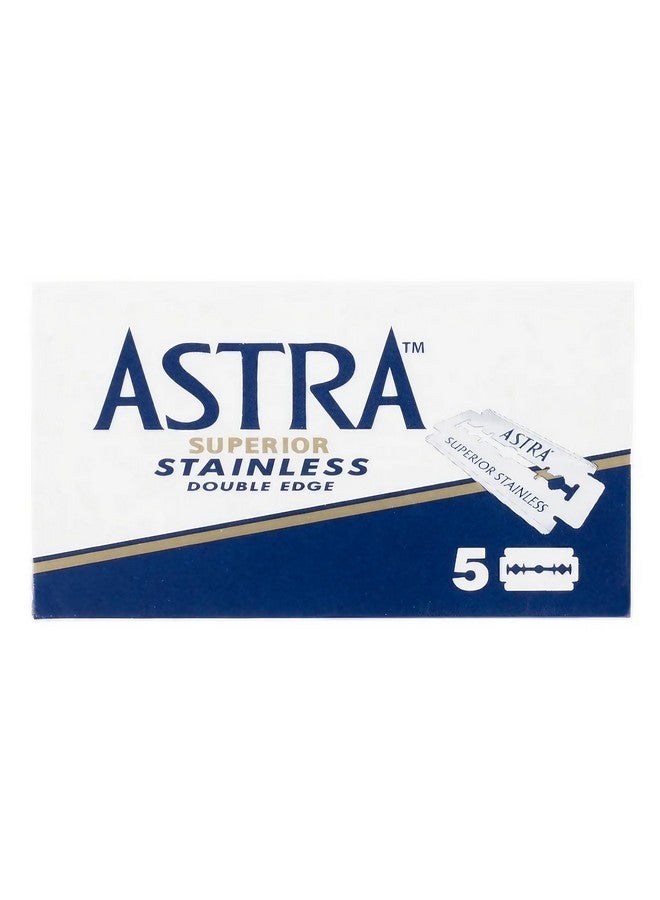 أسترا شفرات حلاقة مزدوجة الحافة من الفولاذ المقاوم للصدأ، 100 قطعة - Image 2