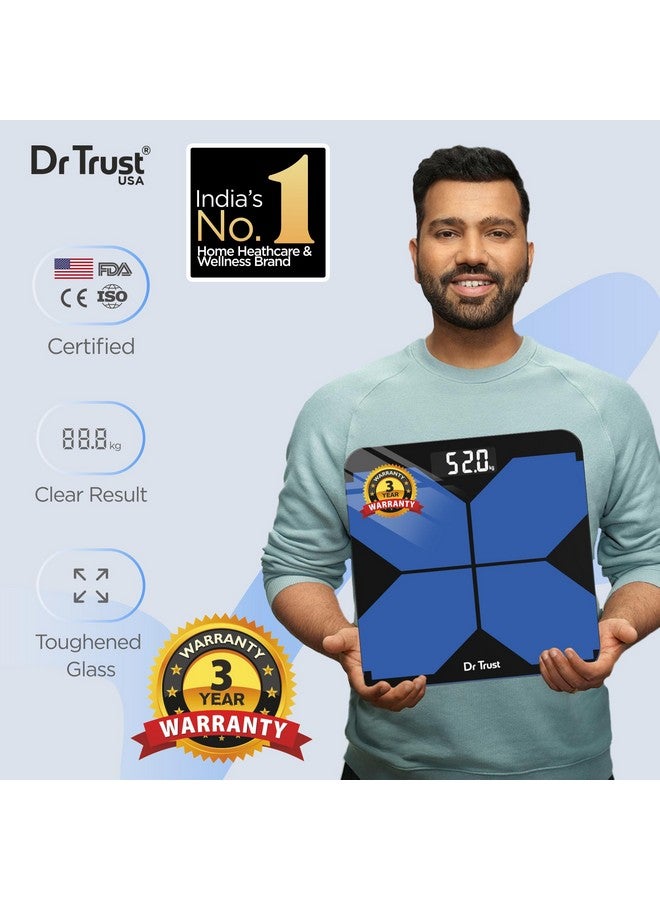 دي آر تراست ميزان شخصي لا يهزم من Dr Trust USA - 524، جهاز وزن رقمي لقياس وزن الجسم، جهاز إلكتروني لقياس الوزن تلقائيًا - ضمان لمدة 3 سنوات - Image 2