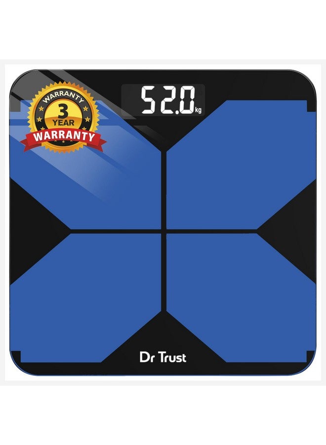دي آر تراست ميزان شخصي لا يهزم من Dr Trust USA - 524، جهاز وزن رقمي لقياس وزن الجسم، جهاز إلكتروني لقياس الوزن تلقائيًا - ضمان لمدة 3 سنوات - Image 1