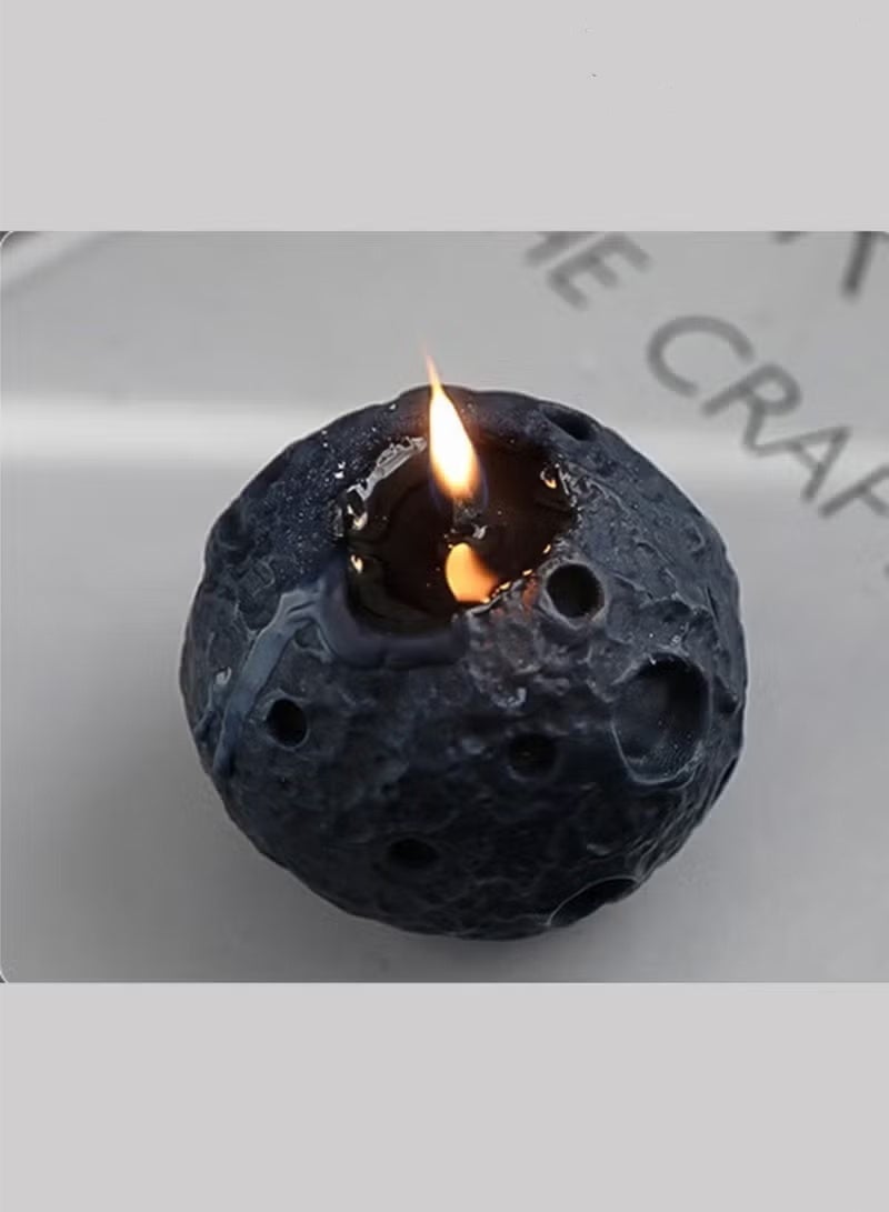 Scented Candle, Moon, Black, 90G, Fragrance: Sandalwood Candles Scented Candle Gift Box Set for Birthday Gift , Party Souvenir ,Bathroom - Image 2