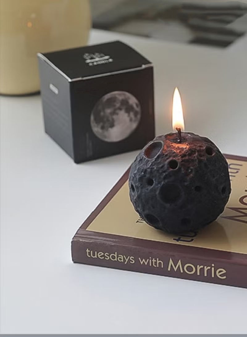 Scented Candle, Moon, Black, 90G, Fragrance: Sandalwood Candles Scented Candle Gift Box Set for Birthday Gift , Party Souvenir ,Bathroom - Image 4