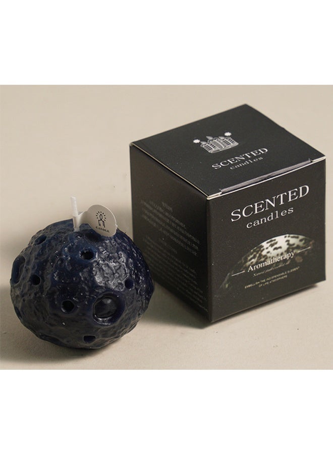 Scented Candle, Moon, Black, 90G, Fragrance: Sandalwood Candles Scented Candle Gift Box Set for Birthday Gift , Party Souvenir ,Bathroom - Image 1