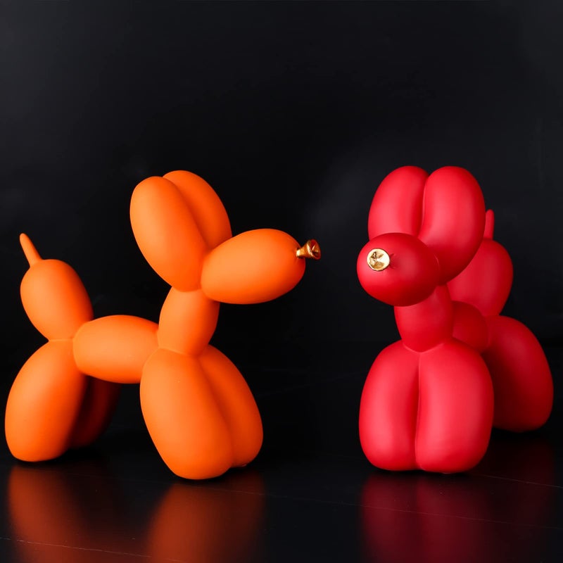 XIAOMAGG Creative Balloon Dog Sculpture Modern Home Decoration Trendy Animal Art Ornaments Collection Figurine Bedroom Living Room Office Desktop Resin Decors - Image 2
