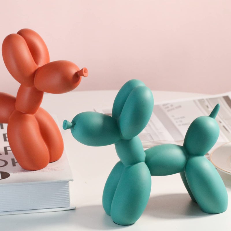 XIAOMAGG Creative Balloon Dog Sculpture Modern Home Decoration Trendy Animal Art Ornaments Collection Figurine Bedroom Living Room Office Desktop Resin Decors - Image 5