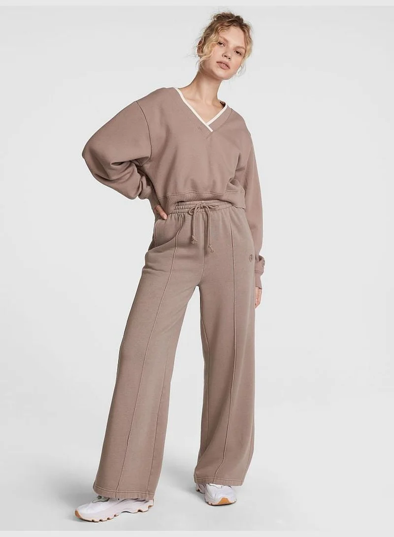 PINK Premium Fleece V-Neck Pullover