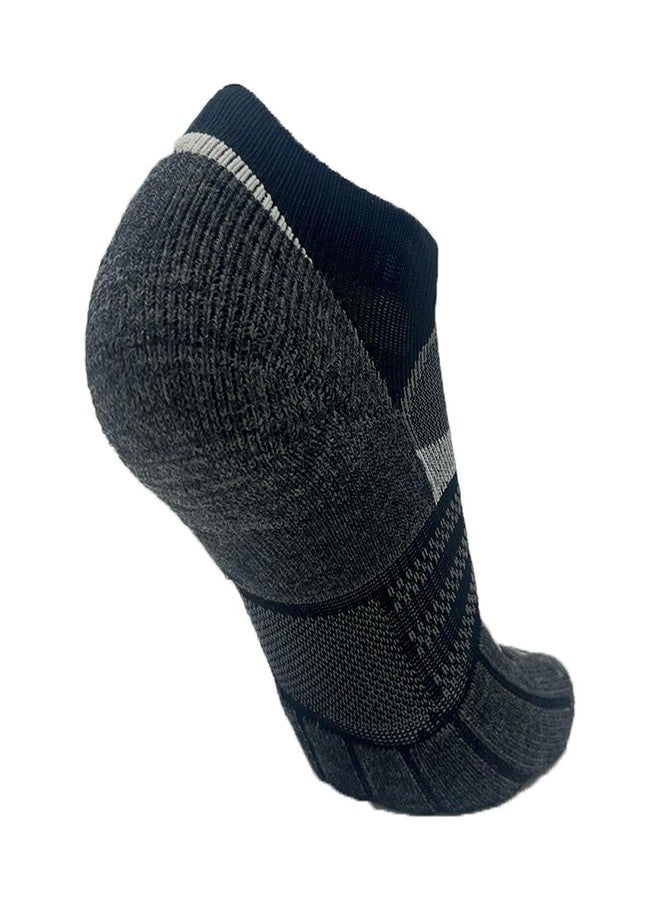 Zensah Wool Running Socks - Soft Cushioned Merino Wool, Moisture Wicking, Anti-Blister - Athletic, Trail Socks (3 Pairs - Cloud, Medium) - Image 2