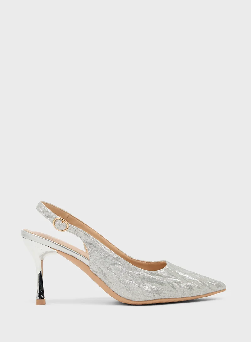Khizana High Heeled Sling Back Pump