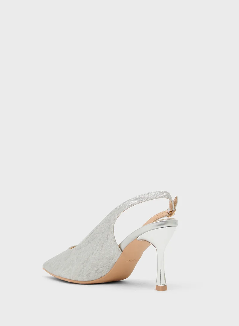 Khizana High Heeled Sling Back Pump