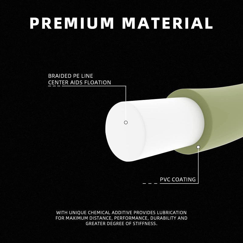 SF WF5F 100FT Fly Fishing Line Weight Forward Floating Fly Line for Fly Fishing Double Welded Loops Moss Green - Image 2