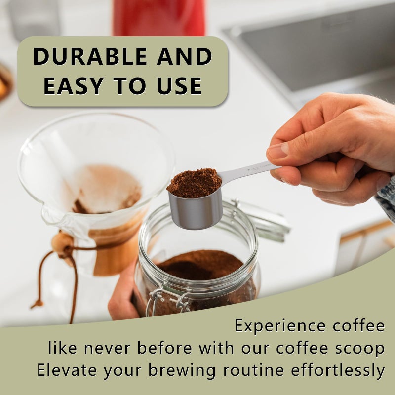 LEIFENY 1PCS 2 Tablespoon(2tbsp, 30ml, 1/8cup) Coffee Scoop, Long Handle Measuring Spoon, Stainless Steel Scooper - Image 4