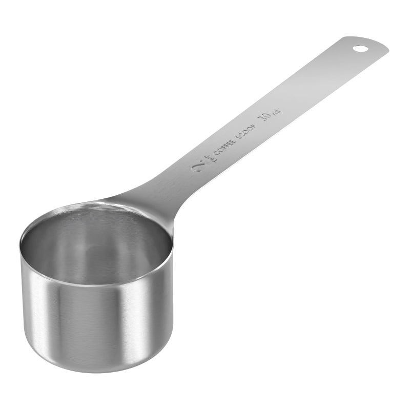 LEIFENY 1PCS 2 Tablespoon(2tbsp, 30ml, 1/8cup) Coffee Scoop, Long Handle Measuring Spoon, Stainless Steel Scooper - Image 1