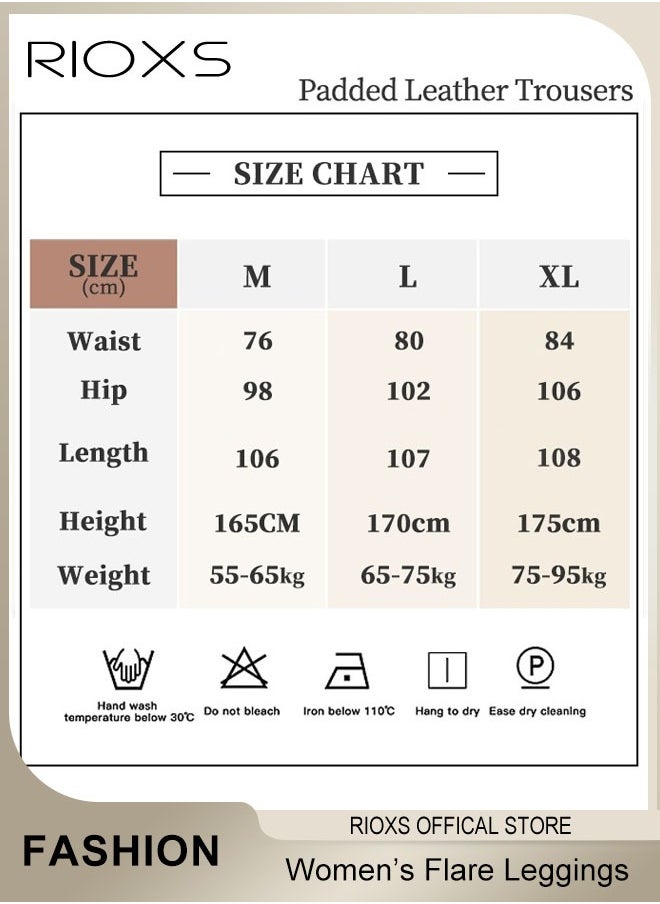 RIOXS - Women's Flare Leggings, Ladies V Crossover Yoga Pants, Tummy Control High-Waisted Wide Leg Trousers, Gym Bootcut Yoga Pants, Bell Bottoms For Women - Image 1