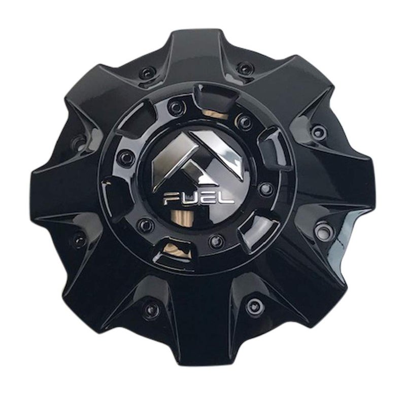 Fuel Offroad Wheels 1001-63GBR Gloss Black Center Cap with Black Rivets - Image 1