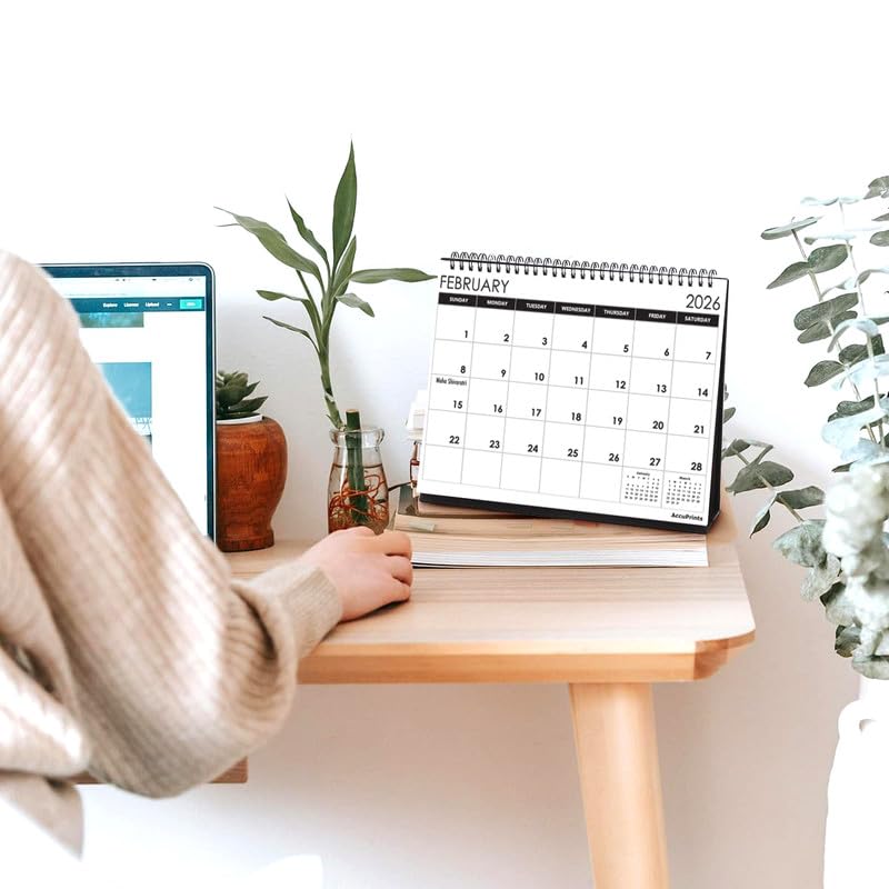 AccuPrints® Desk Calendar 2026-Size 9.5 x 7.1 inch Standing Desk Calendar,(2026) - Image 2