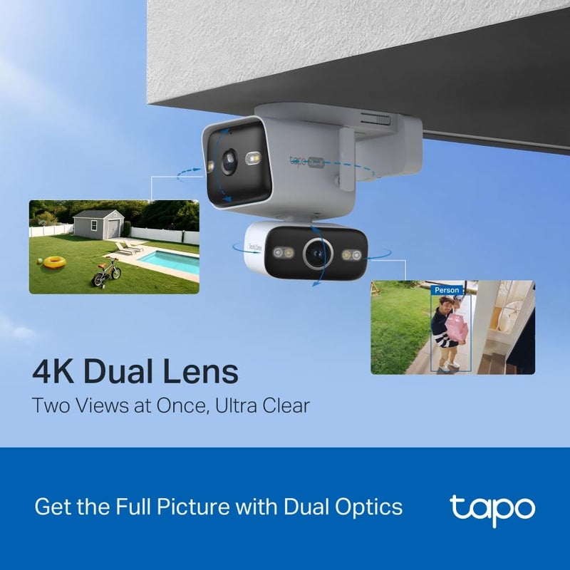 Tapo C575D 4K 3MP Dual-Camera Pan/Tilt Outdoor Security Camera CCTV Camera - Image 2