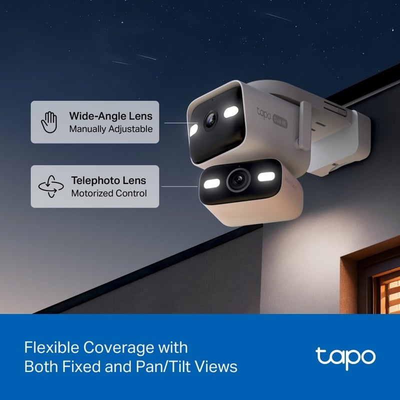 Tapo C575D 4K 3MP Dual-Camera Pan/Tilt Outdoor Security Camera CCTV Camera - Image 4