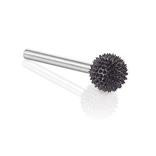 Kutzall Extreme Sphere Rotary Burr, 1⁄8" Shaft, Very Coarse - Wood Carving Bit for Dremel, Foredom, DeWalt, Milwaukee Tools. Abrasive Tungsten Carbide, 3⁄8" (9.5mm) Head Diameter, SX-38-EC - Image 2
