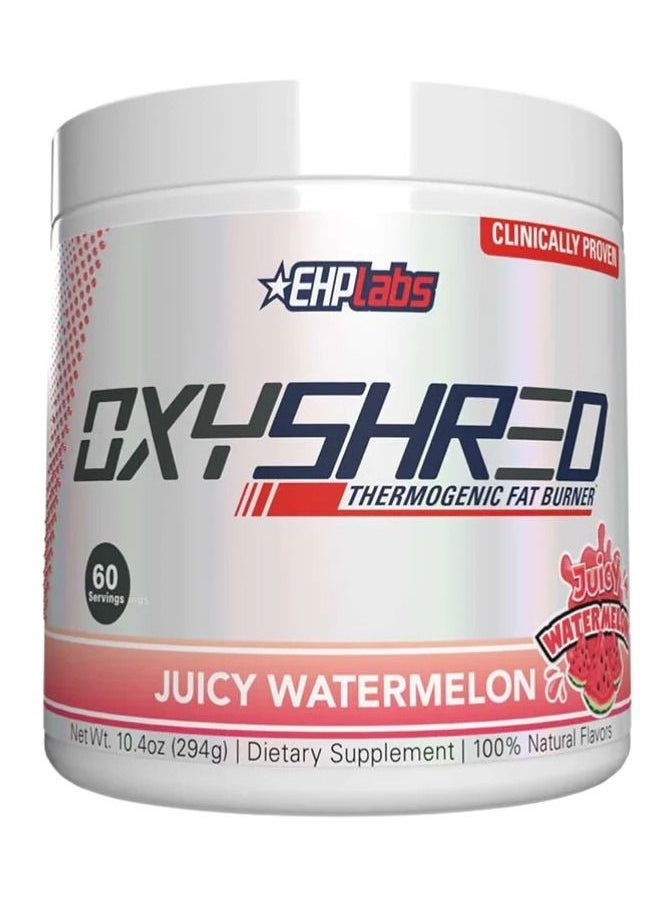 EHP Labs - Oxyshred Thermogenic Fat Burner Juicy Watermelon 60 Servings 294g - Image 1