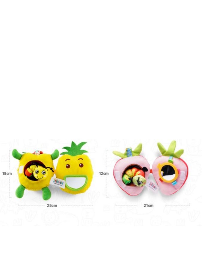 Jollybaby - Caterpillar Eating Fruit Baby Cart Pendant - Baby Bed Pendant Puzzle Early Education Soothing Toy - Image 1