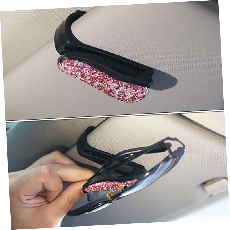 2Pcs Car Sunglasses Holder Clip Plastic Eyeglasses Organizer For Glasses And Cards - Image 5