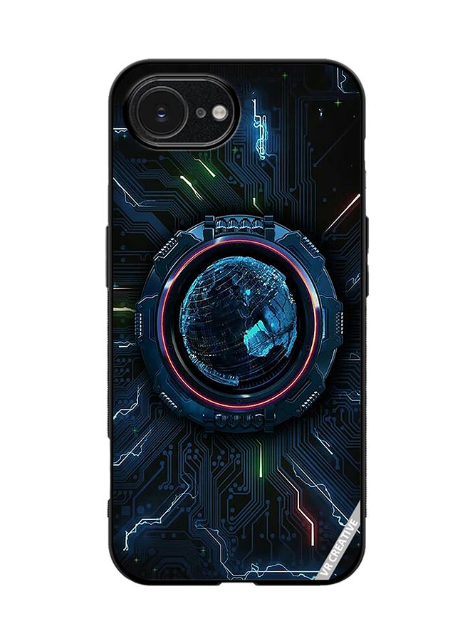 VR CREATIVE Protective Case Cover For Apple iPhone 16e Rain Meter Design Multicolour