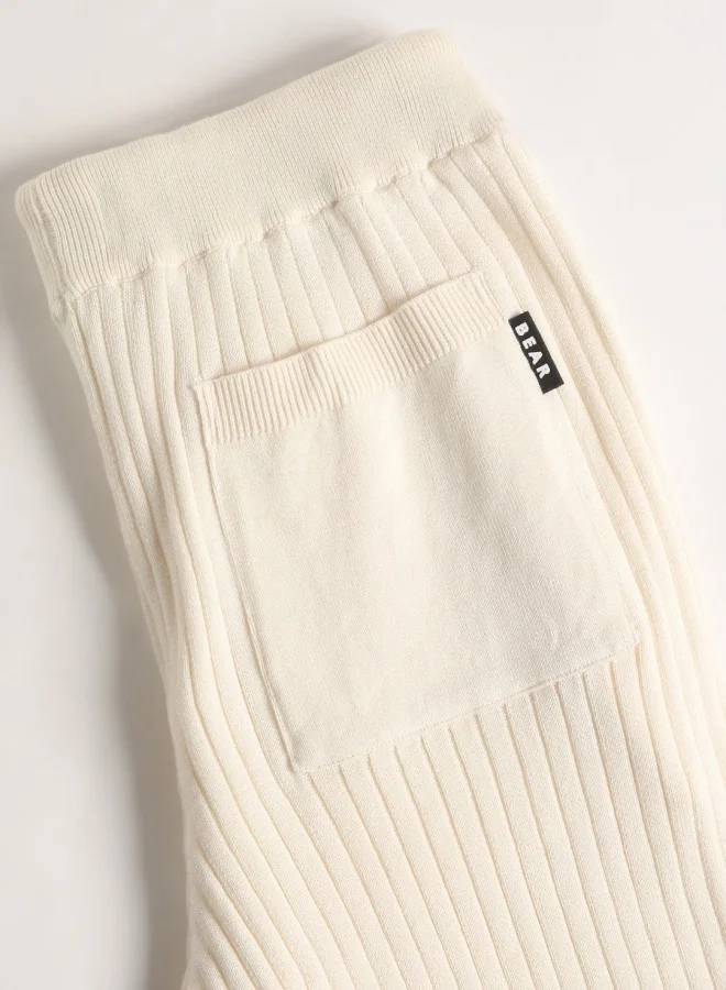 THE BEAR HOUSE The Bear House Cotton Shorts for Men – Comfortable and Breathable with Adjustable Waistband and Functional Pockets, Available in Cream
