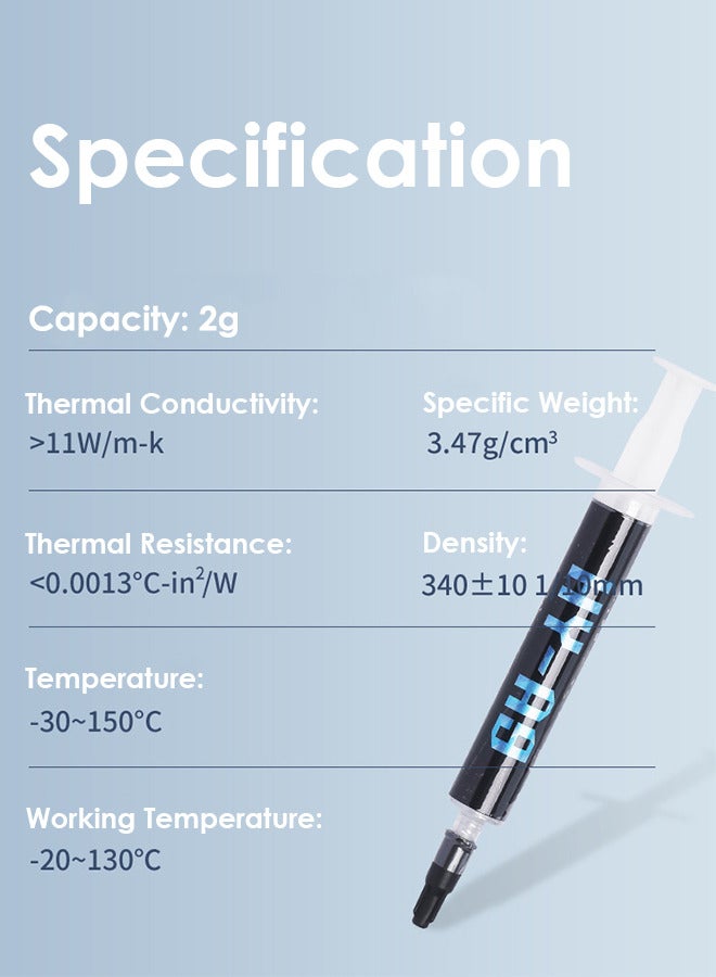 هالنزي معجون حراري عالي الأداء لتبريد جميع المعالجات CPU GPU PC PS4 Xbox أجهزة الكمبيوتر ووحدات التحكم - Image 2