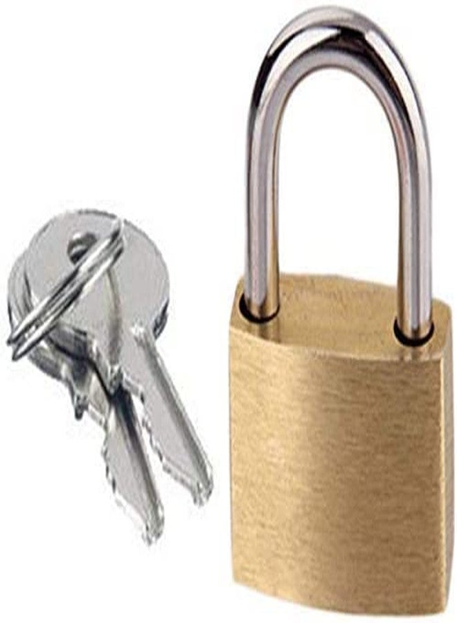 Bekner Mini Locks with Keys,Keyed Padlocks,Solid Brass Lock,Small Metal Padlock for Luggage,Backpacks, Jewelry Box, Gym Bags (Gold) (2) - Image 2