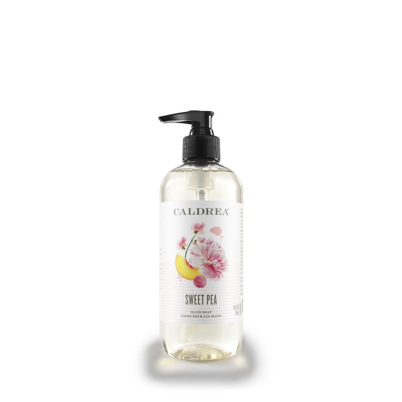Caldrea Hand Wash Soap, Aloe Vera Gel, Olive Oil and Essential Oils to Cleanse and Condition, Sweet Pea Scent, 10.8 oz (Packaging May Vary) - Image 1