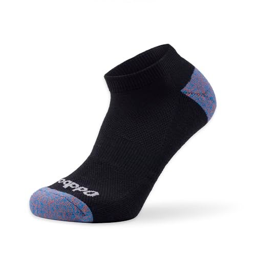 Oddball Men's Performance No-Show Socks – XXL Size 15–18 – 3-Pack Coolmax Padded Athletic Socks for Big Feet Comfort, Black - Image 3