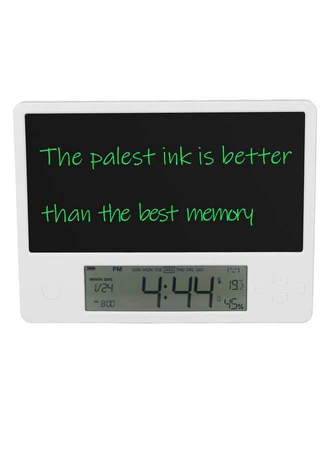 Electronic Calendar with Notepad LCD Handwriting Board Digital Date Clock Writing Pad for Home and Office