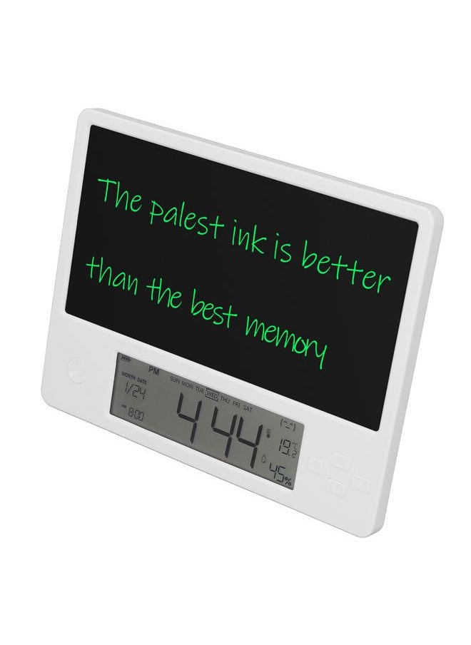 Electronic Calendar with Notepad LCD Handwriting Board Digital Date Clock Writing Pad for Home and Office