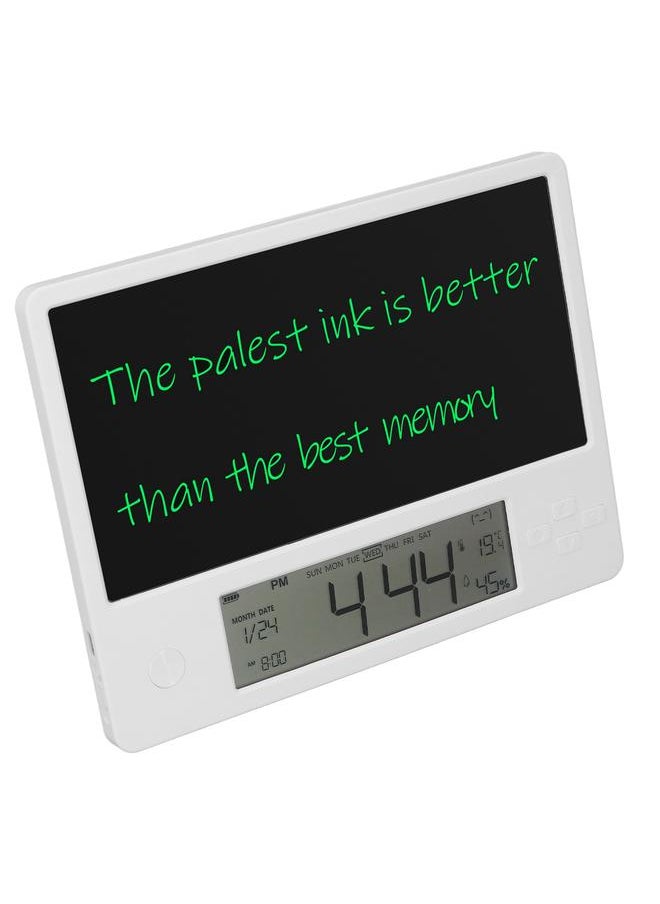 Electronic Calendar with Notepad LCD Handwriting Board Digital Date Clock Writing Pad for Home and Office