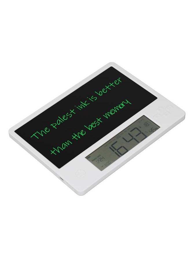 Electronic Calendar with Notepad LCD Handwriting Board Digital Date Clock Writing Pad for Home and Office